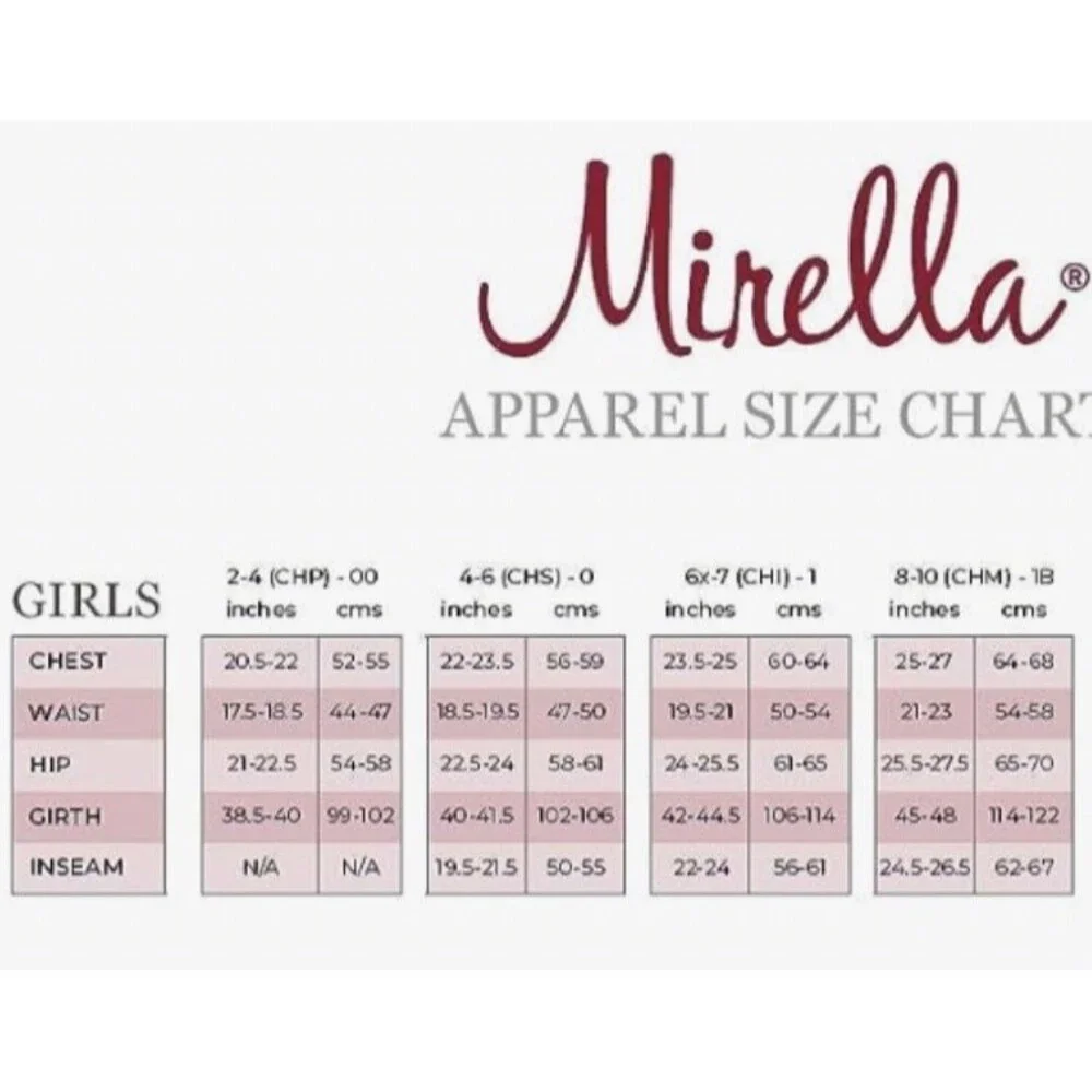 Mirella Girls Dance Ballet Black Leotard Size 2-4 CHP Princess Seam Cap Sleeve